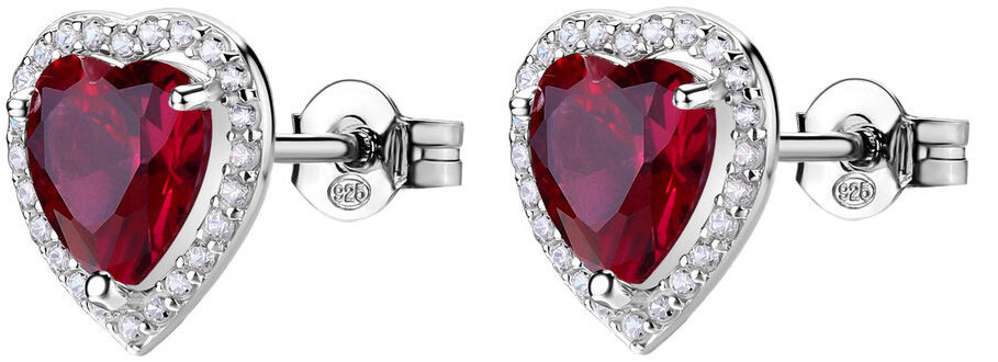 Brosway Náušnice Fancy Passion Ruby FPR142 (Ag 925/1000, 2,32 g)