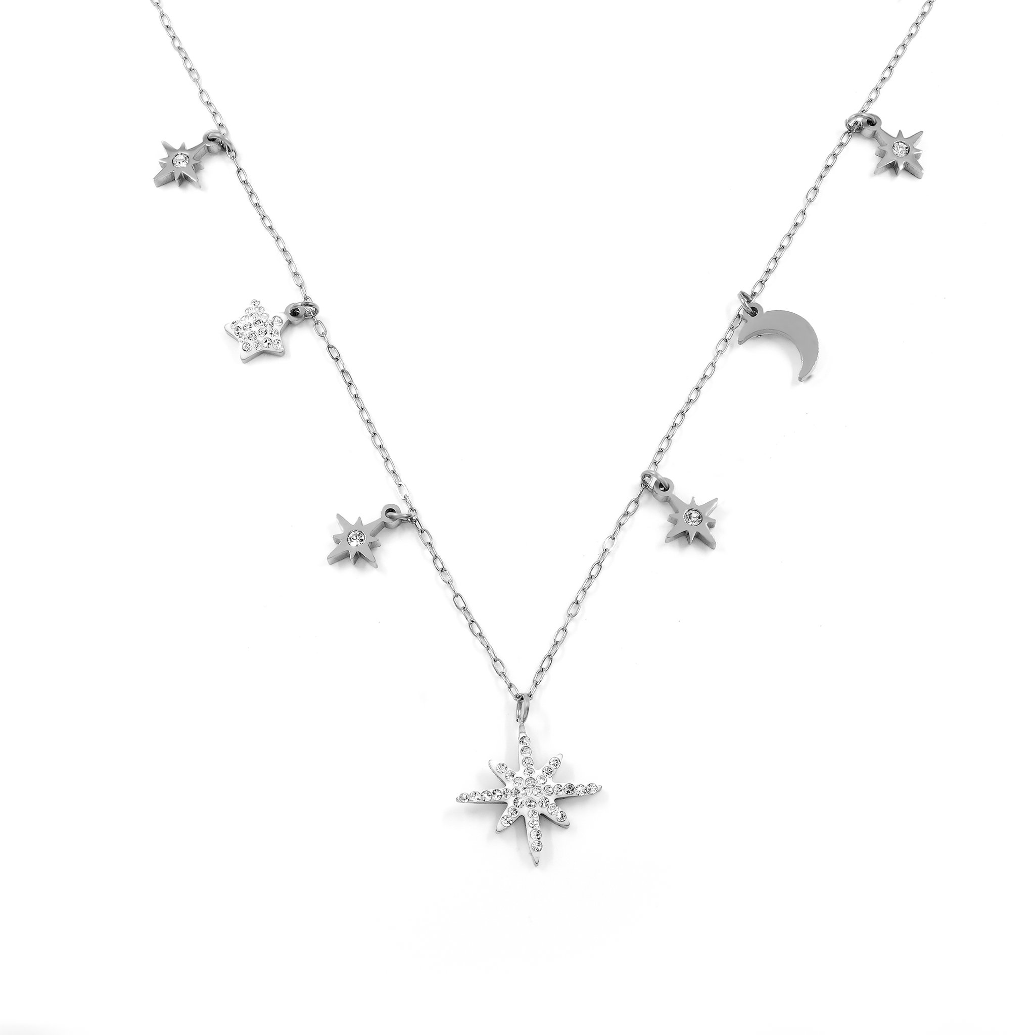 BRUNO Náhrdelník Hviezdna obloha s kamienkami