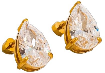 Flânerie by MAIQ Náušnice Avenn kvapka 18K Gold Plated