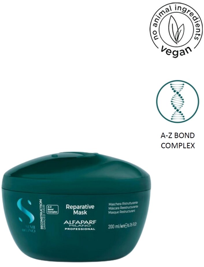 ALFAPARF MILANO Semi Di Lino Reconstruction Reparative Mask vyživujúca maska na suché a poškodené vl