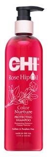 CHI Rose Hip Oil Color Nurture Protecting Shampoo ochranný šampón na farbené vlasy 340 ml