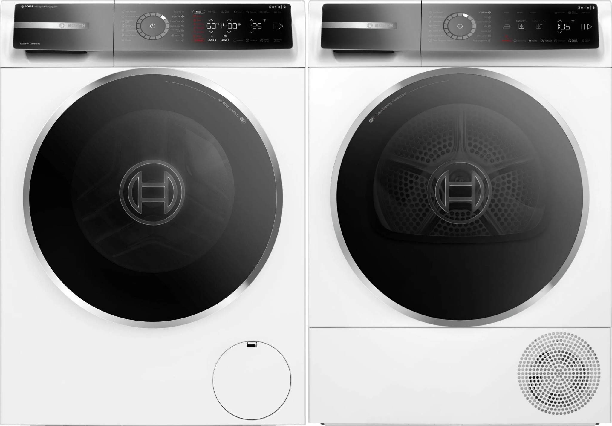 BOSCH WGB244A2BY Serie 8 + BOSCH WQB246CNBY Serie 8