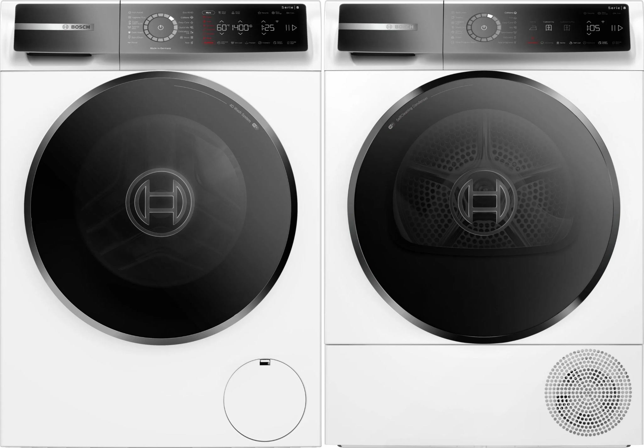 BOSCH WGB24410BY Serie 8 + BOSCH WQB246DMBY Serie 8