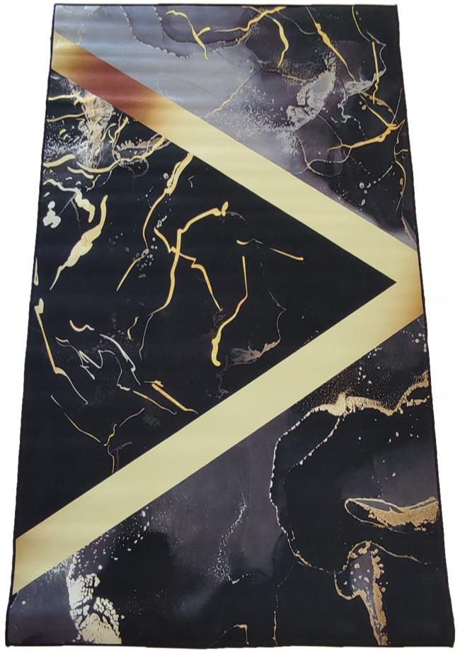 4sleep Kusový koberec Black & Gold 12 – 60 × 100 cm