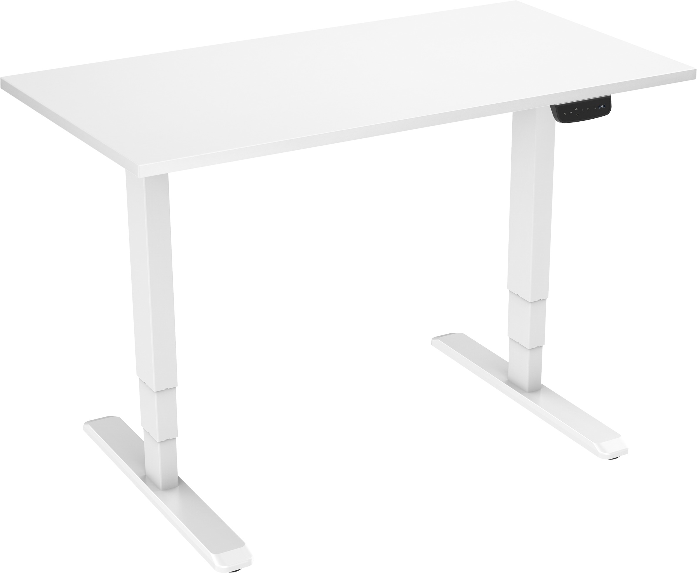 AlzaErgo Table ET1 NewGen biely + doska TTE-01 140 × 80 cm biely laminát