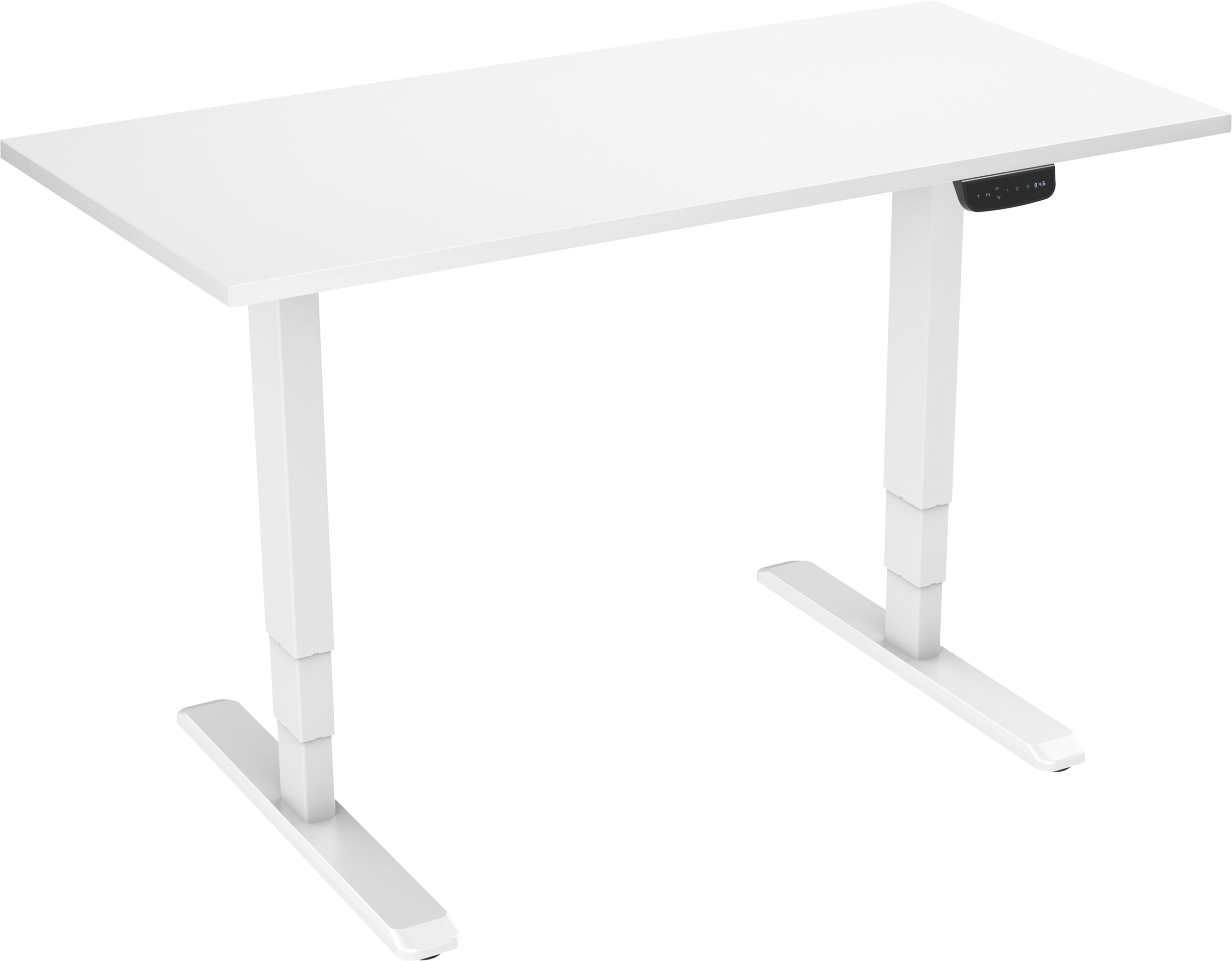 AlzaErgo Table ET1 NewGen biely + doska TTE-03 160 × 80 cm biely laminát