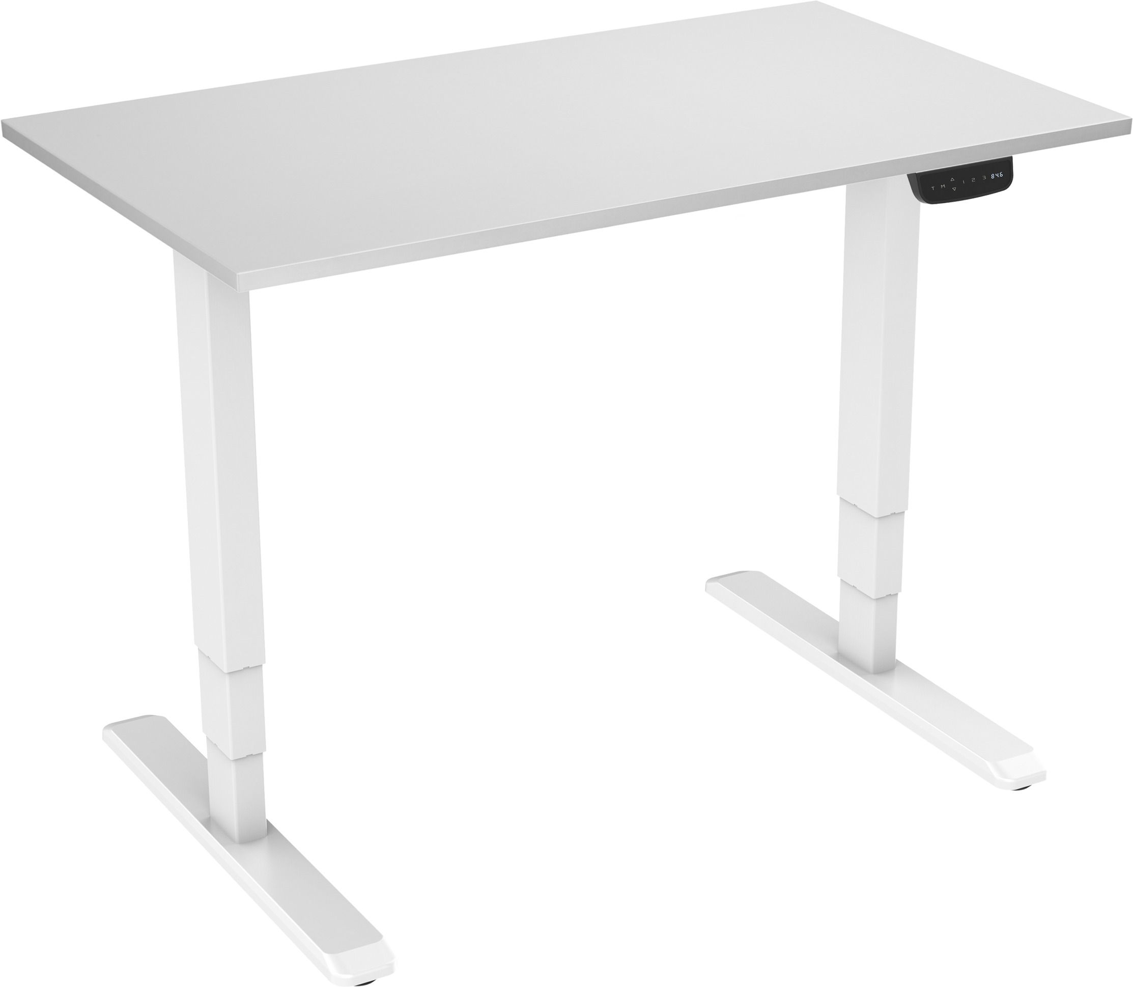 AlzaErgo Table ET1 NewGen biely + doska TTE-12 120 × 80 cm biely laminát