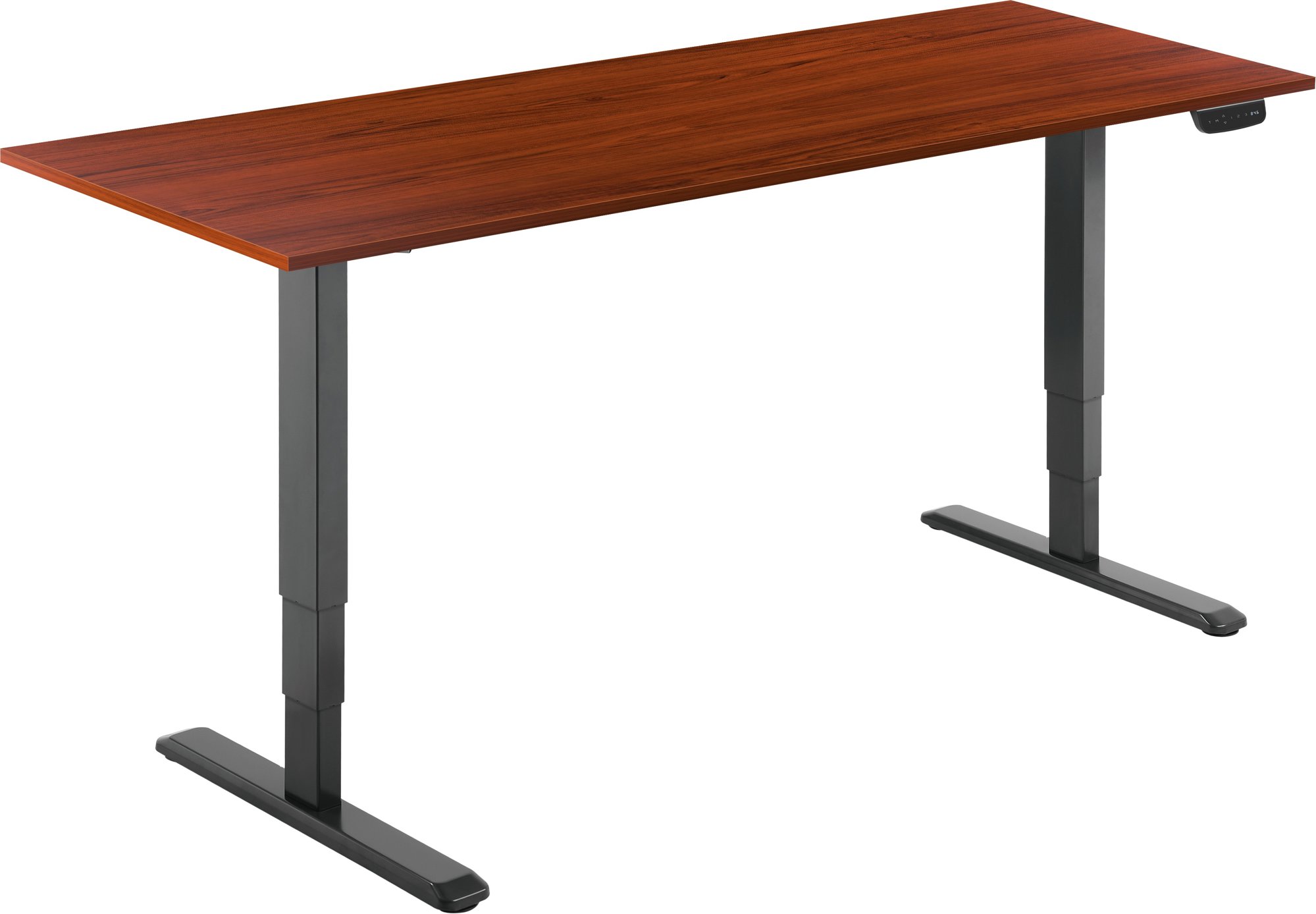 AlzaErgo Table ET1 NewGen čierny + doska TTE-03 160 × 80 cm, lamino gaštan