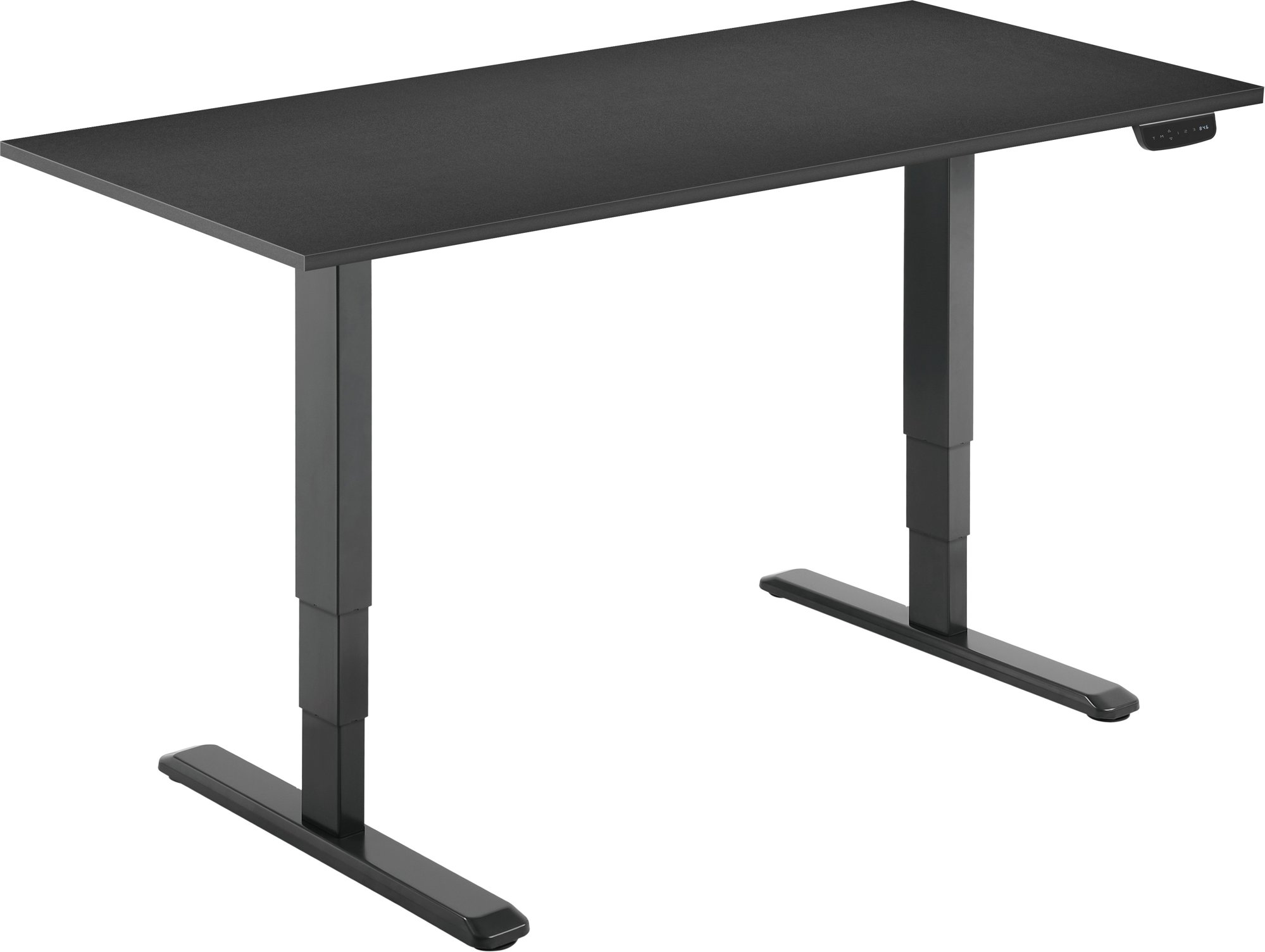 AlzaErgo Table ET1 NewGen čierny + doska 120 × 80 cm lamino čierna