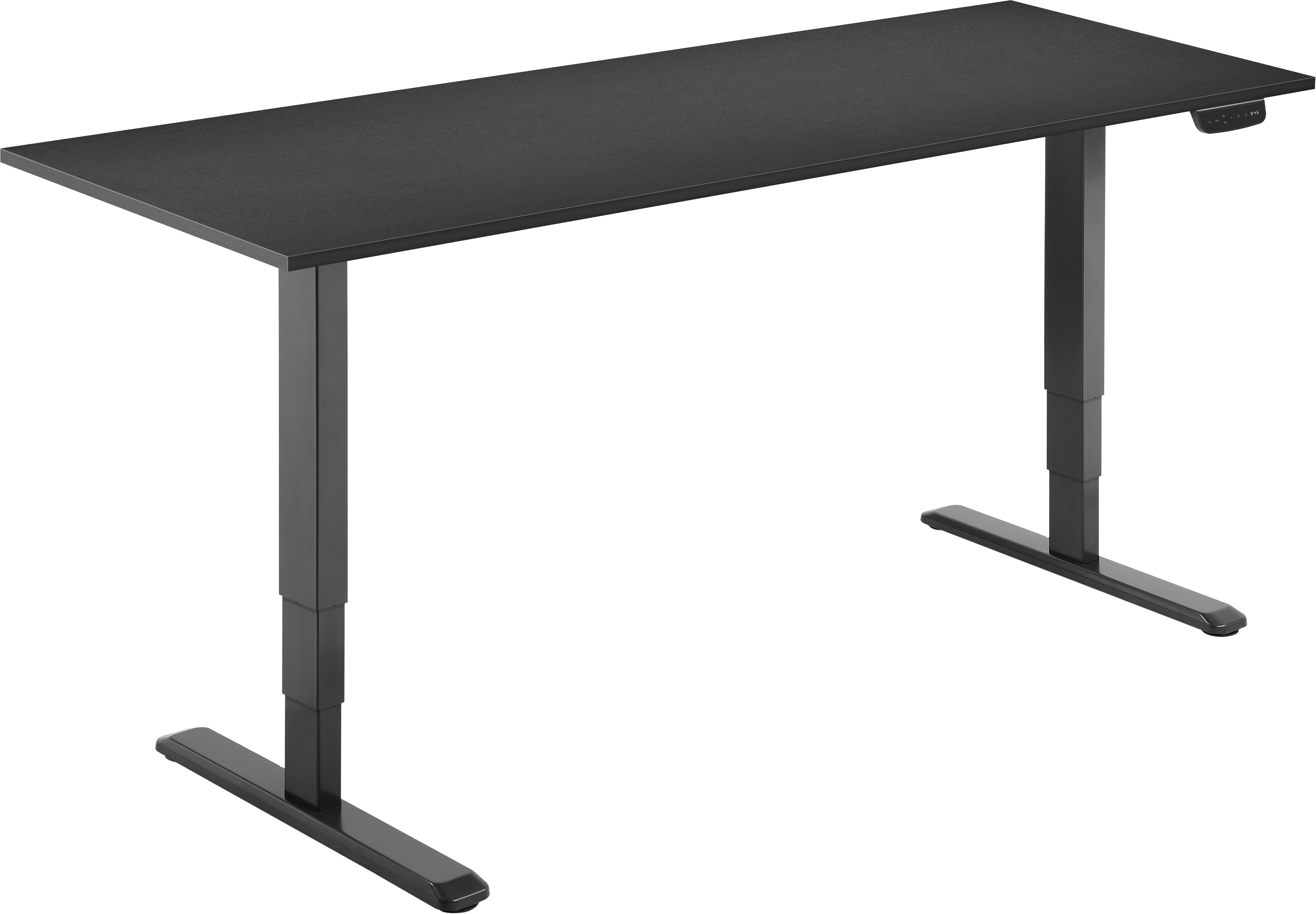 AlzaErgo Table ET1 NewGen čierny + doska 160 × 80 cm lamino čierna