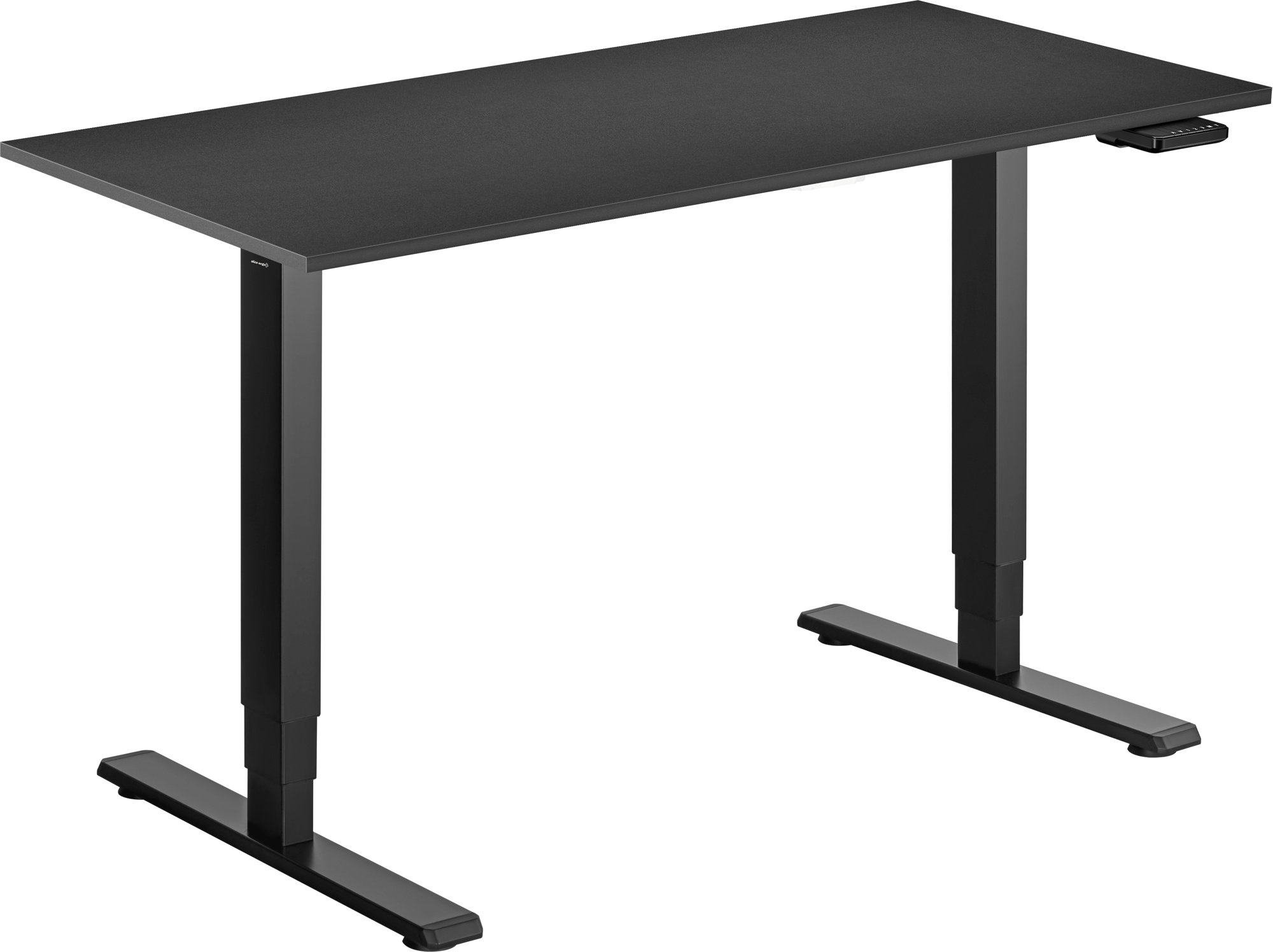 AlzaErgo Table ET1 Essential čierny + doska 120 × 80 cm lamino čierna