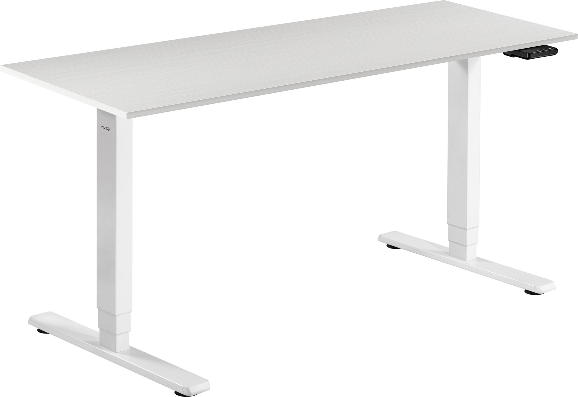 AlzaErgo Table ET1 Essential biely + doska 160 × 80 cm lamino biely dub