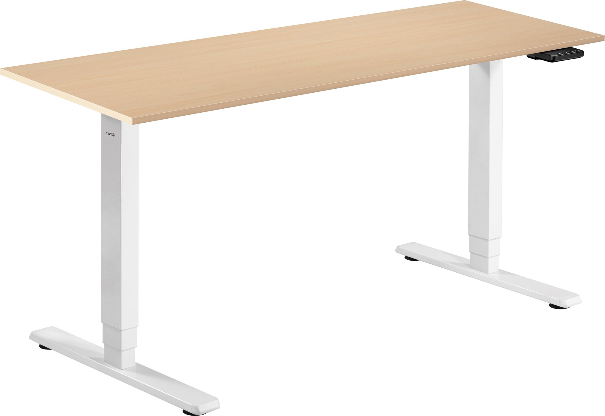 AlzaErgo Table ET1 Essential biely + doska 160 × 80 cm lamino breza