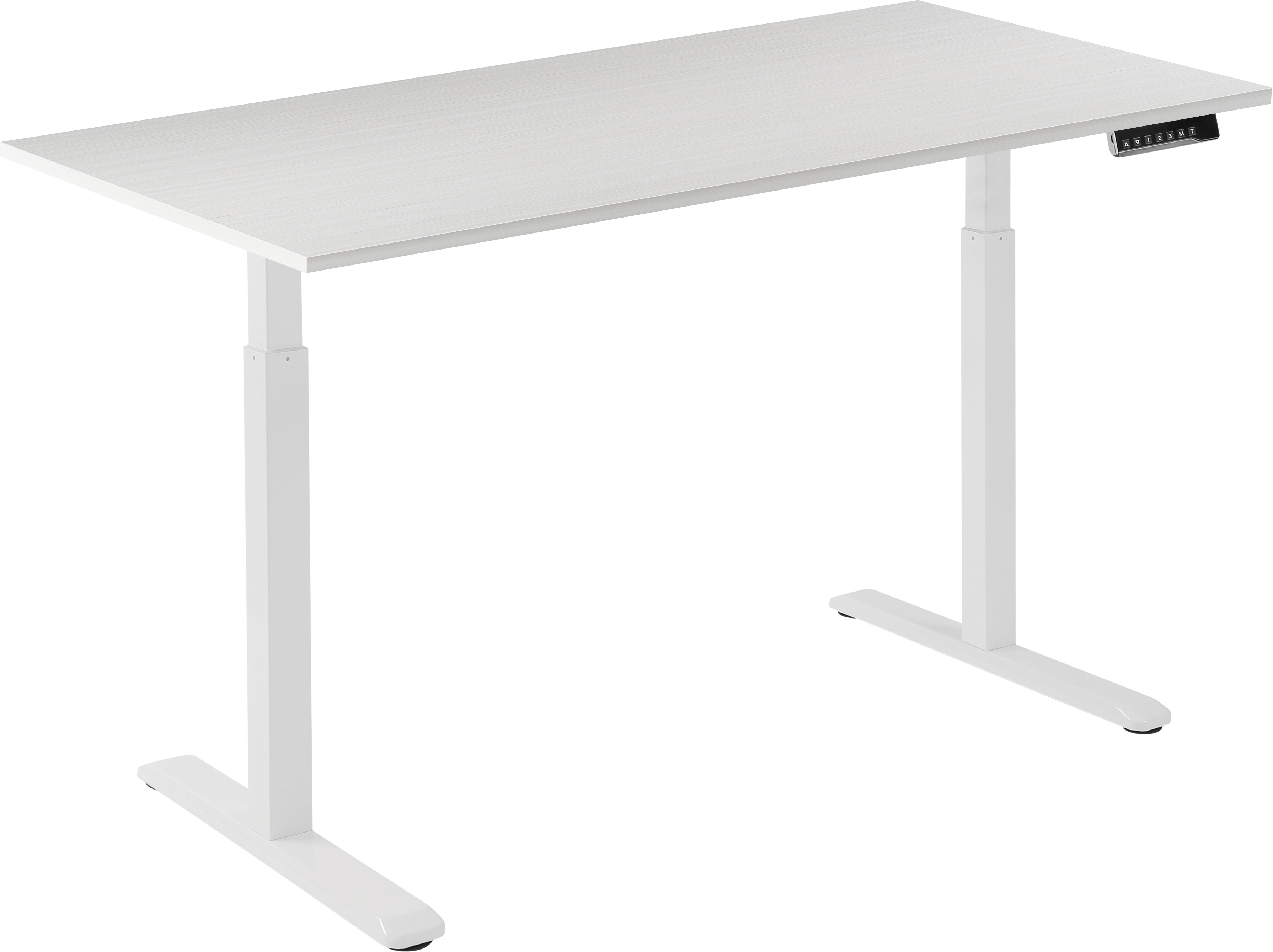AlzaErgo Table ET2 biely + doska TTE-12 120 × 80 cm biely dub
