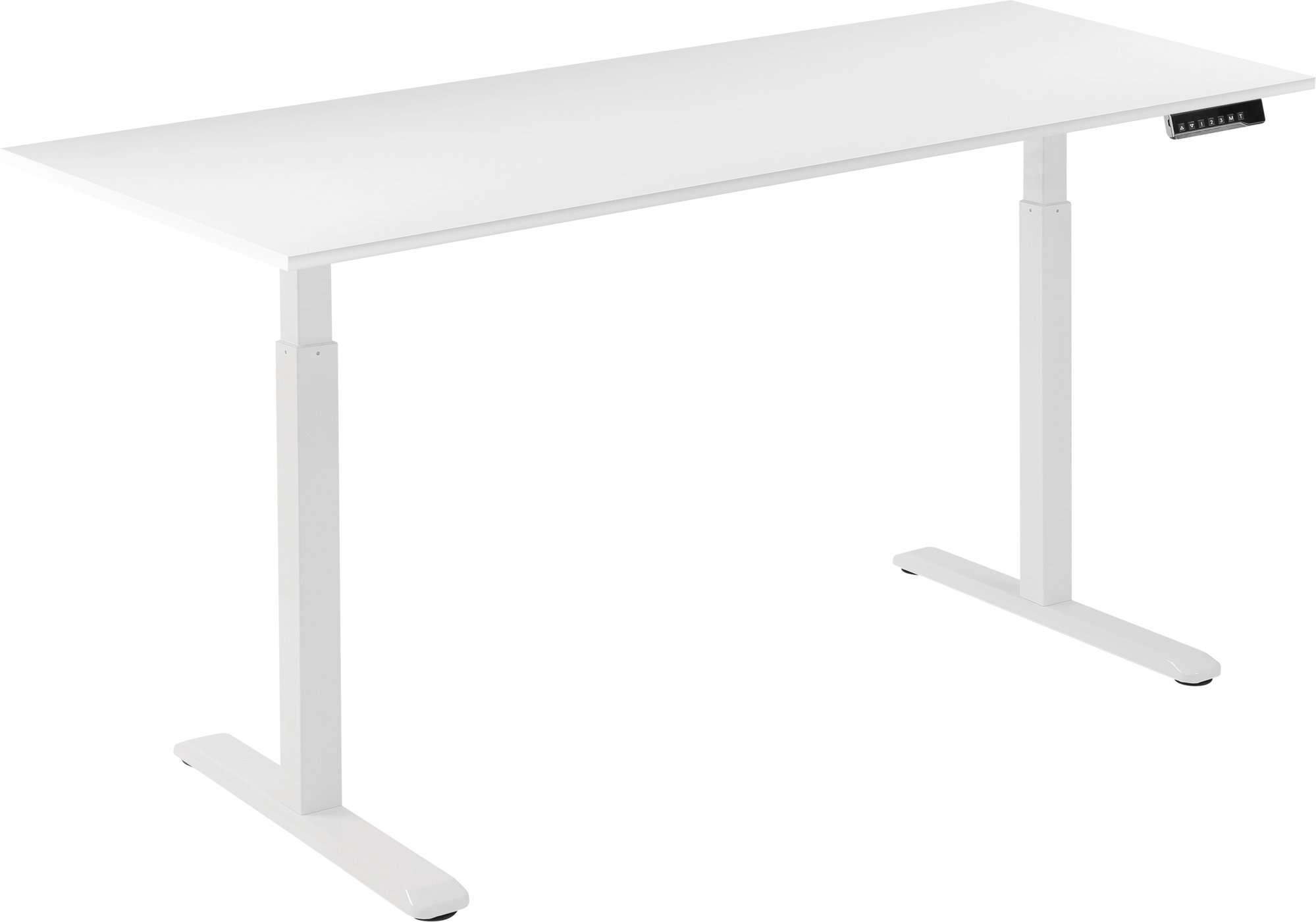 AlzaErgo Table ET2 biely + doska 160 × 80 cm lamino biela