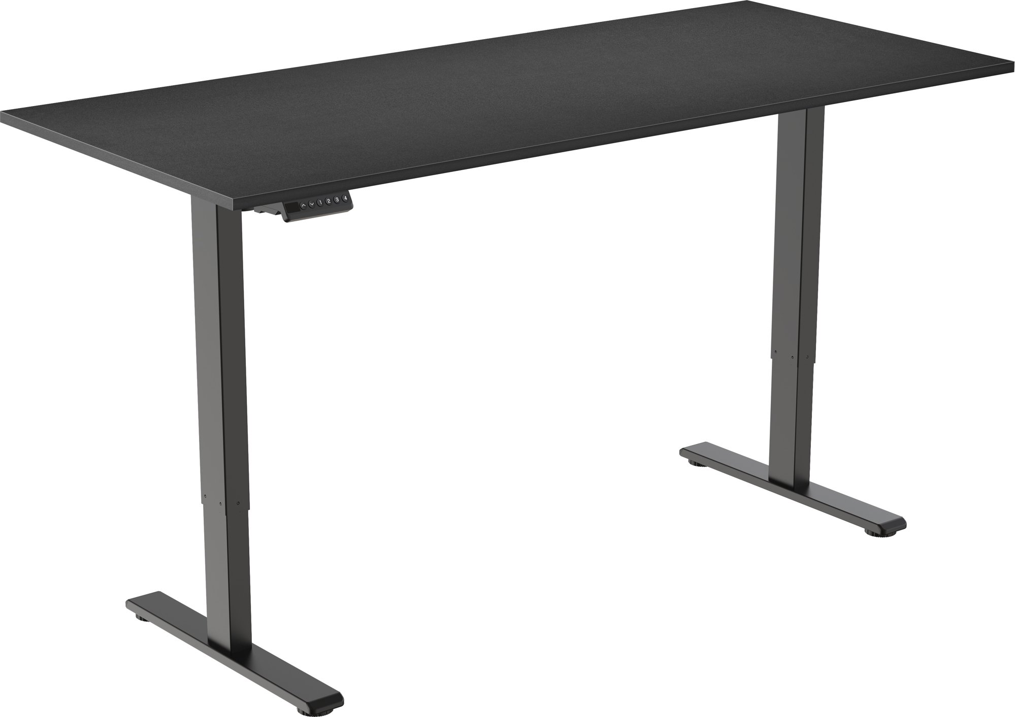 AlzaErgo Table ET2 Essential čierny + doska 140 × 80 cm lamino čierna