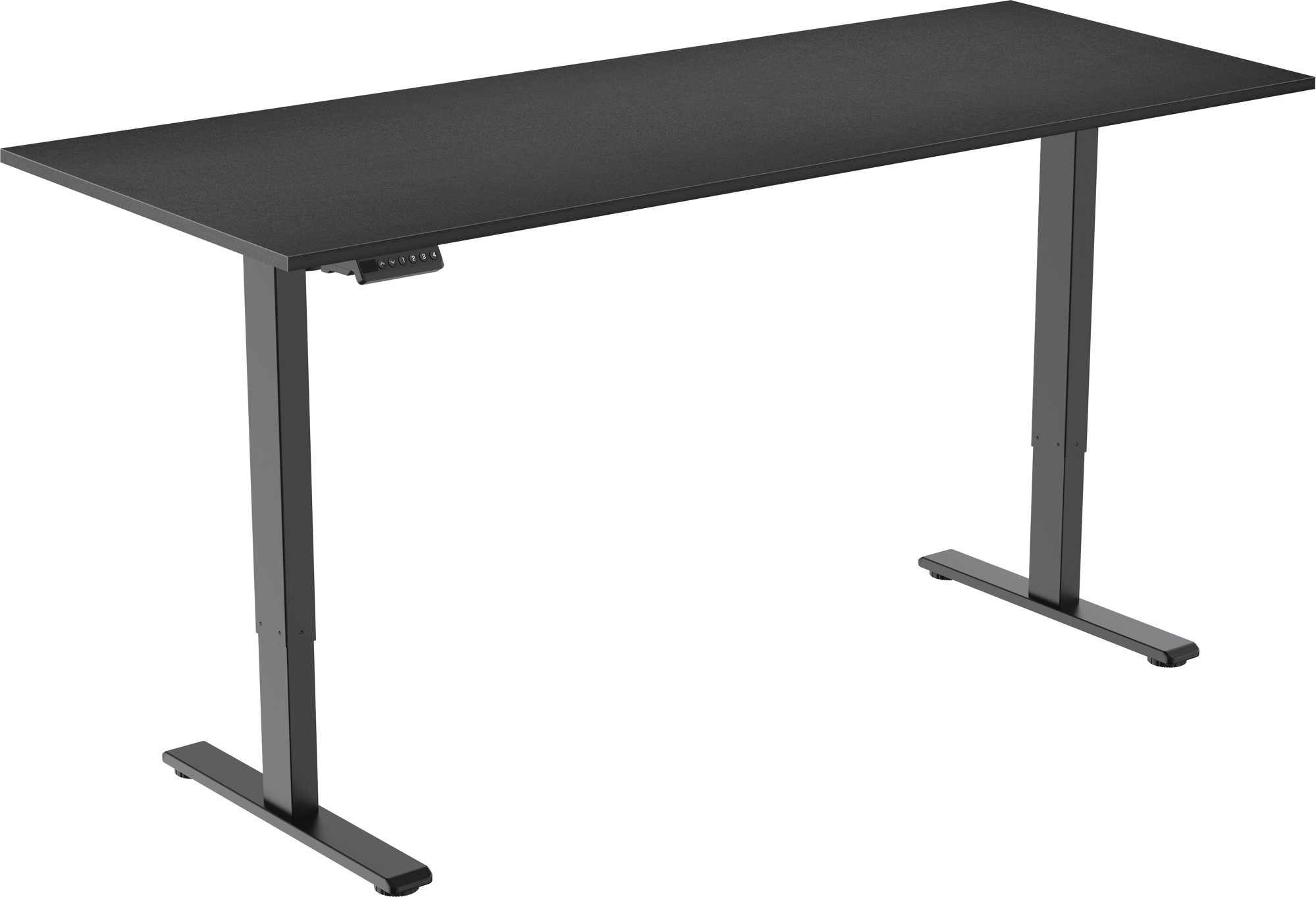 AlzaErgo Table ET2 Essential čierny + doska 160 × 80 cm lamino čierna