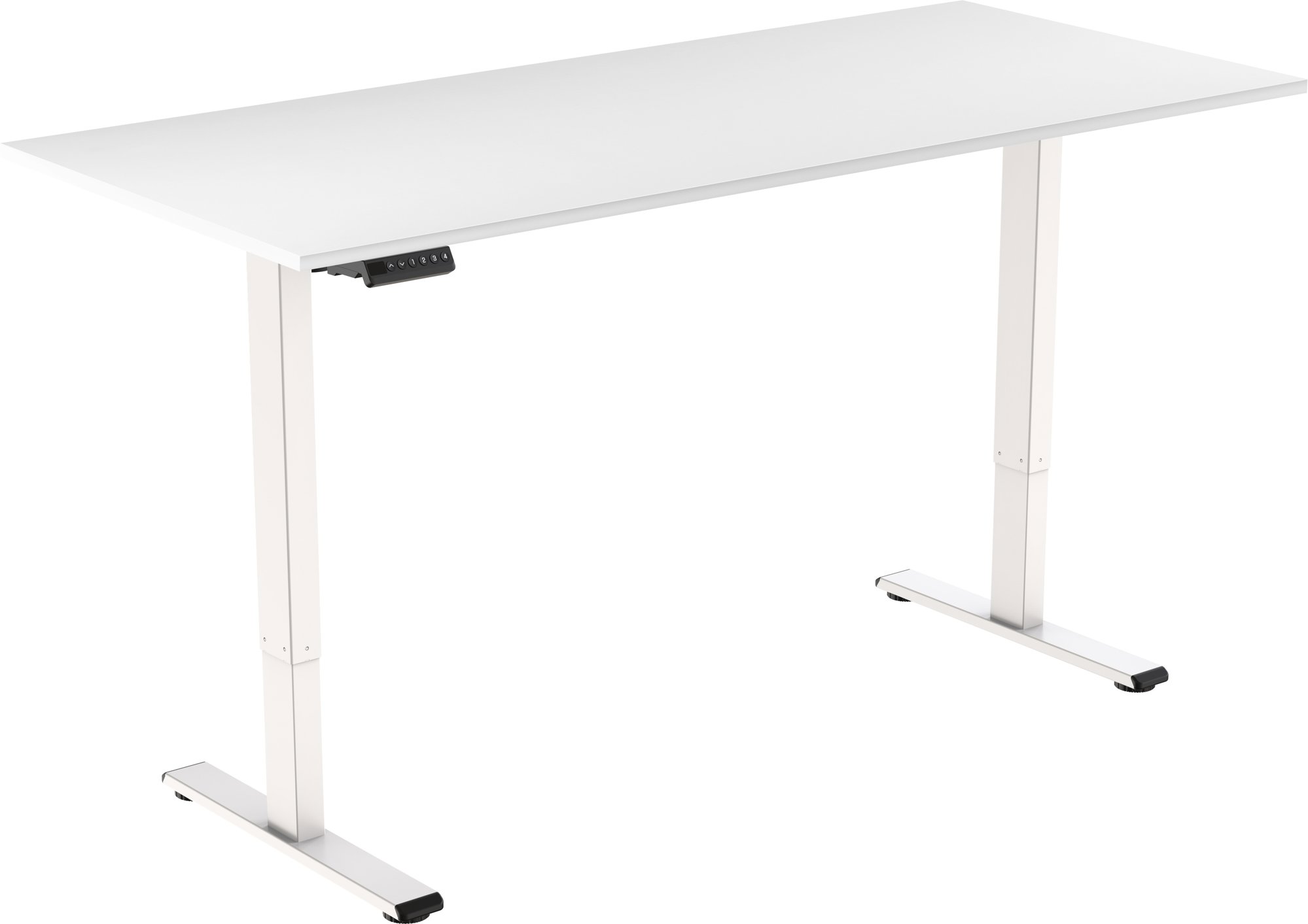 AlzaErgo Table ET2 Essential biely + doska 140 × 80 cm lamino biela
