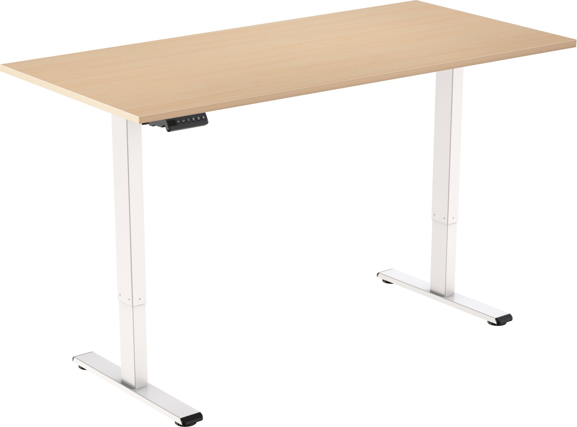 AlzaErgo Table ET2 Essential biely + doska 120 × 80 cm lamino breza