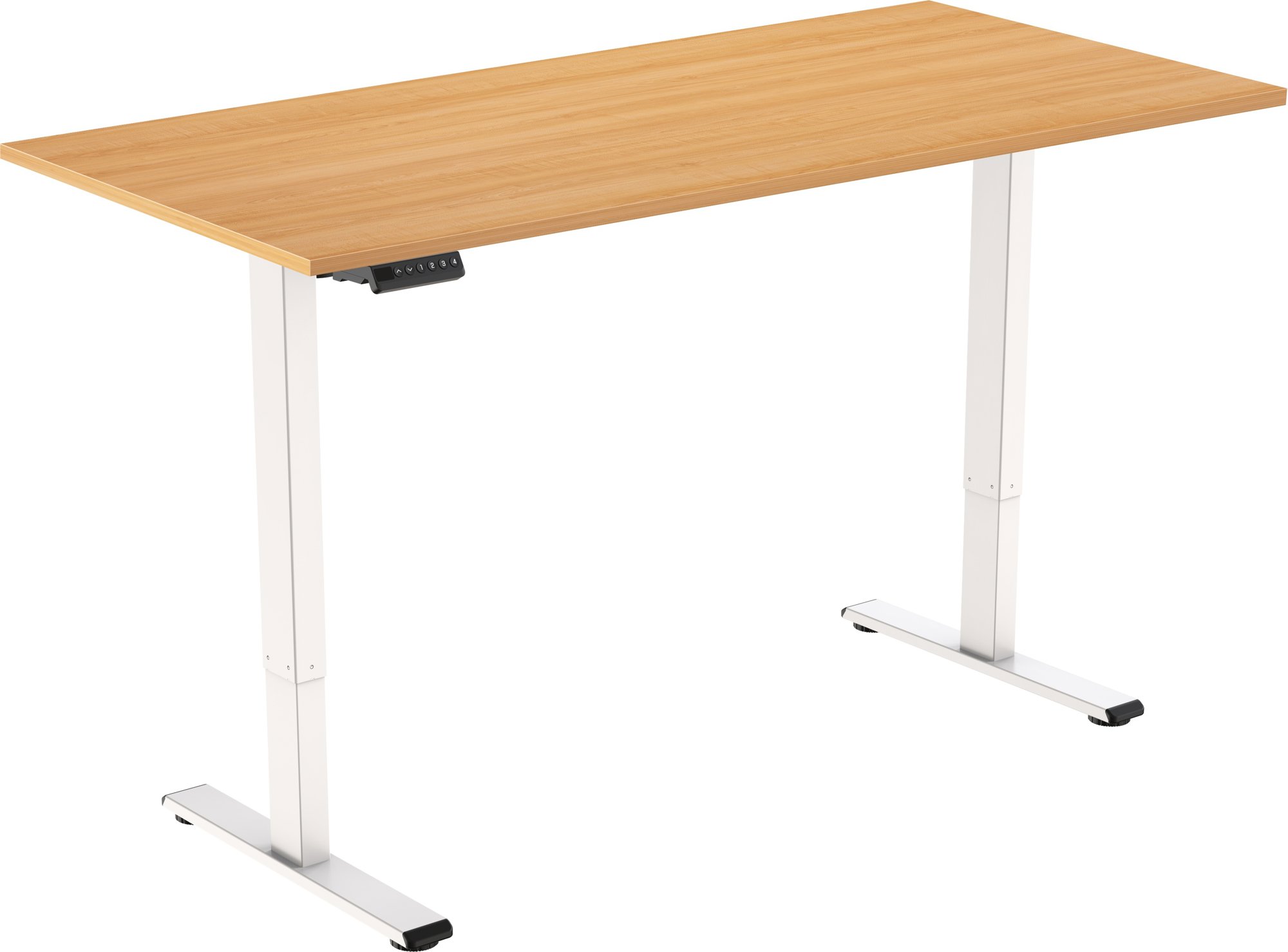 AlzaErgo Table ET2 Essential biely + doska 120 × 80 cm lamino dub