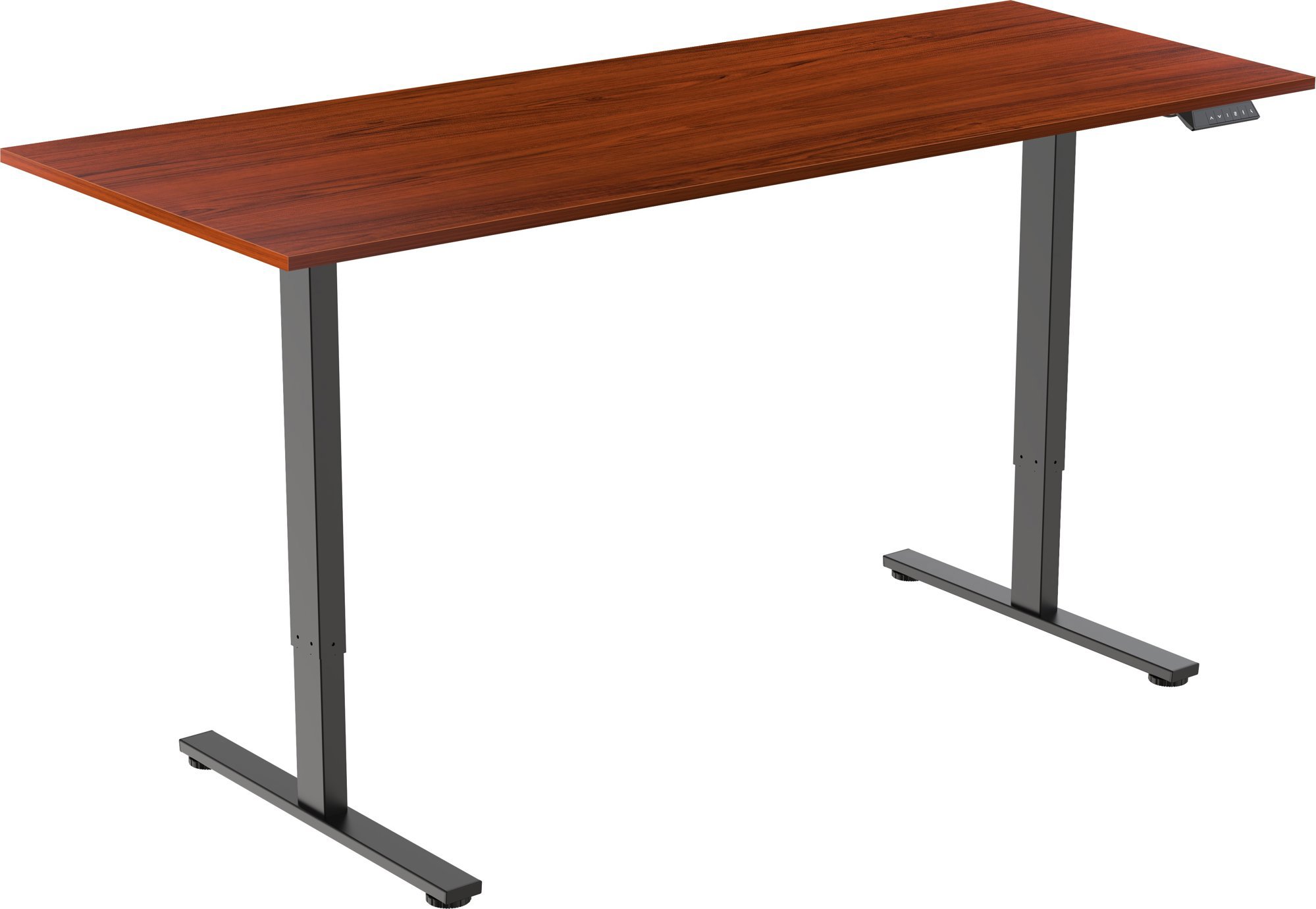 AlzaErgo Table ET2 Core čierny + doska 160 × 80 cm lamino gaštan