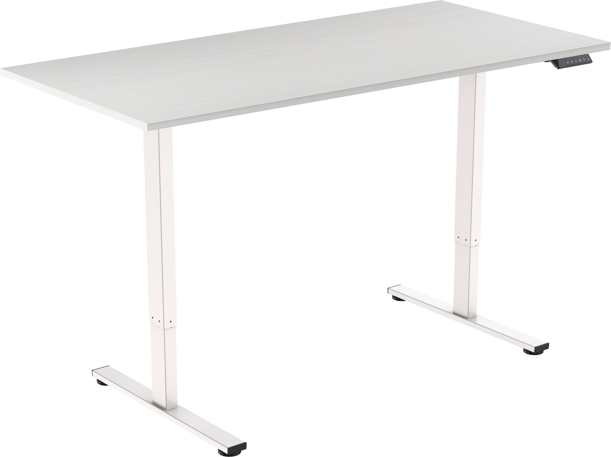 AlzaErgo Table ET2 Core biely + doska 120 × 80 cm lamino biely dub