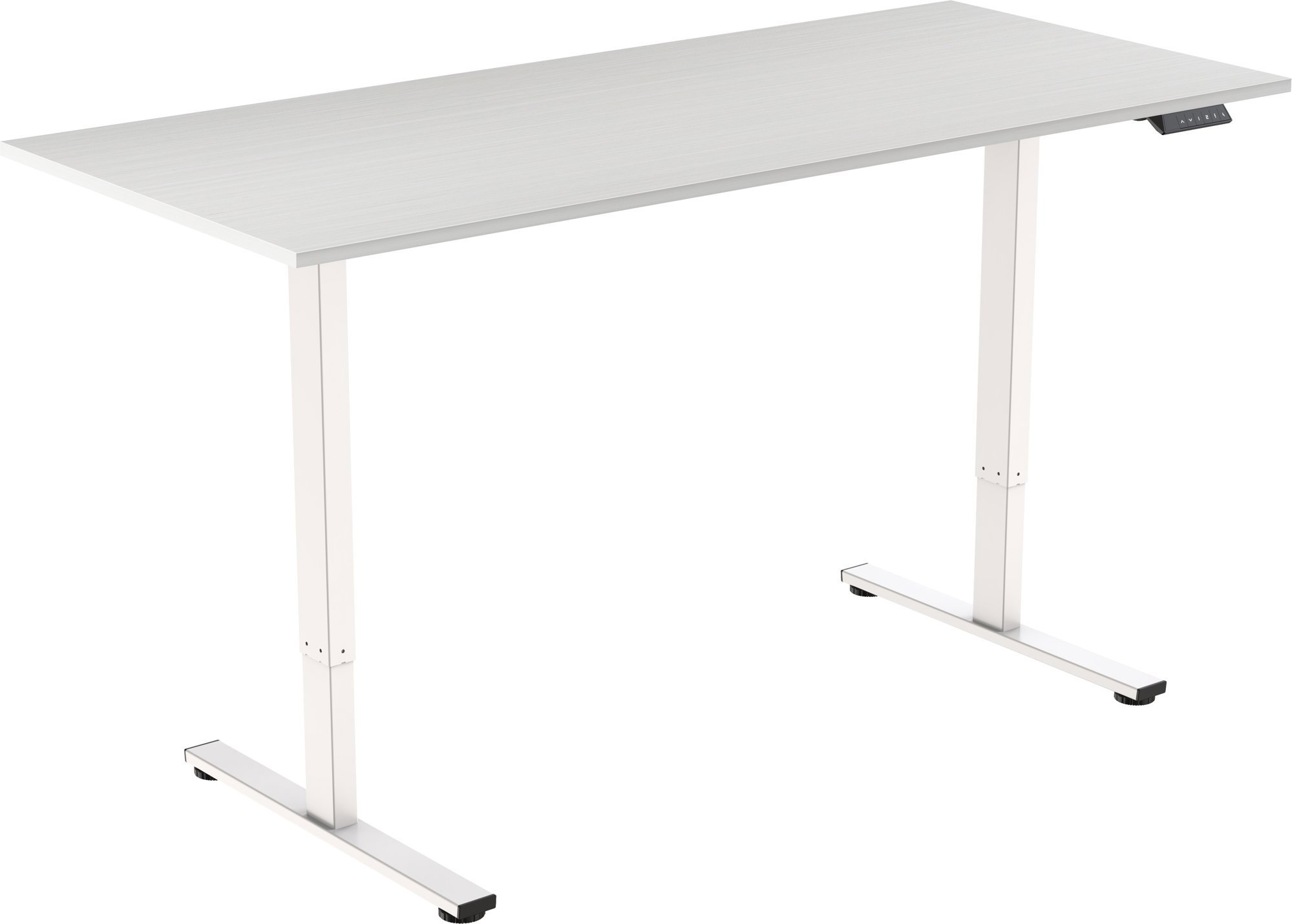 AlzaErgo Table ET2 Core biely + doska 140 × 80 cm lamino biely dub