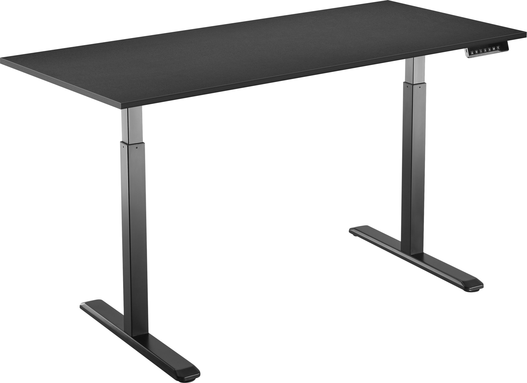 AlzaErgo Table ET2 čierny + doska 140 × 80 cm lamino čierna
