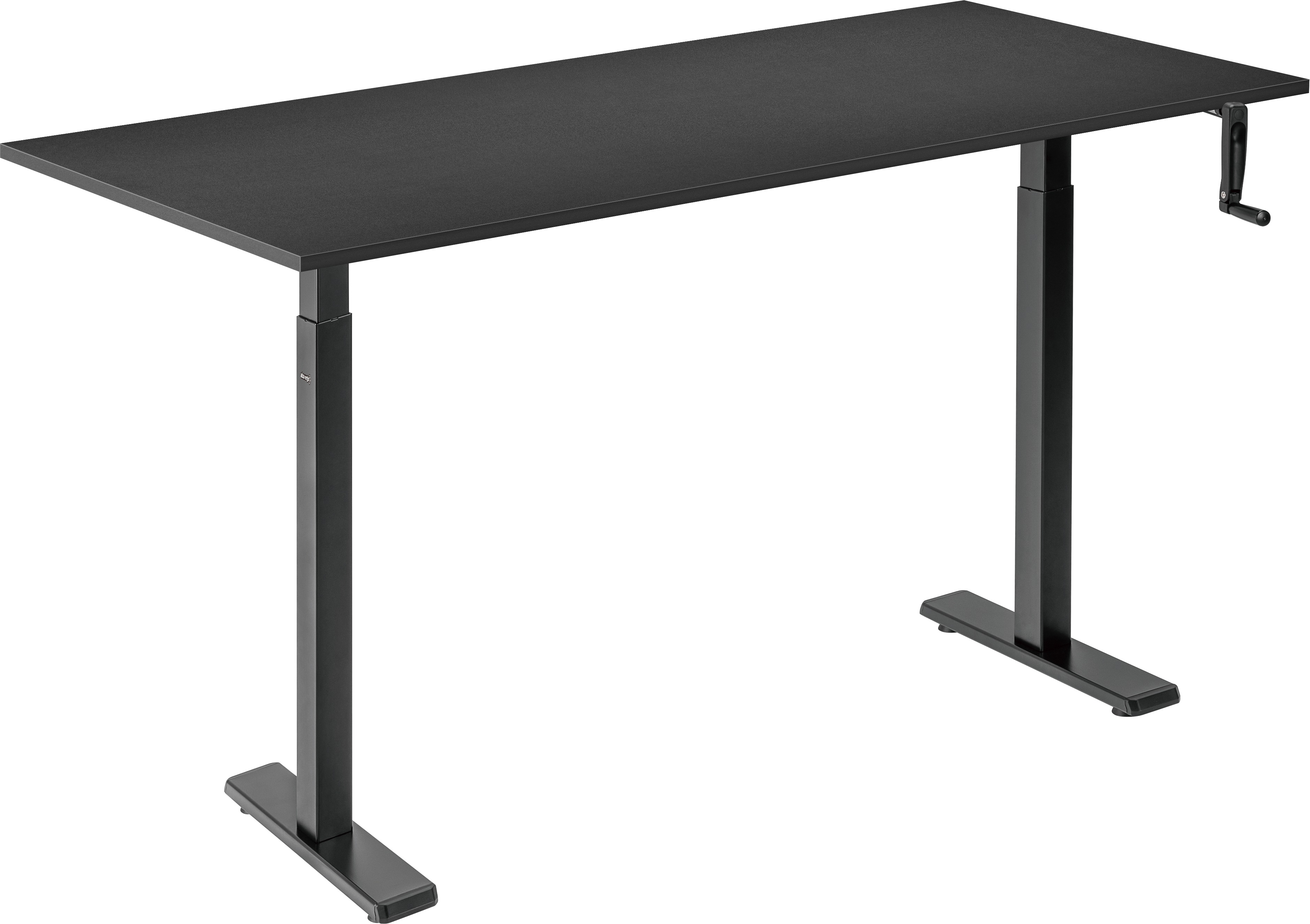 AlzaErgo Table ET3 Essential čierny + doska 140 × 80 cm lamino čierna
