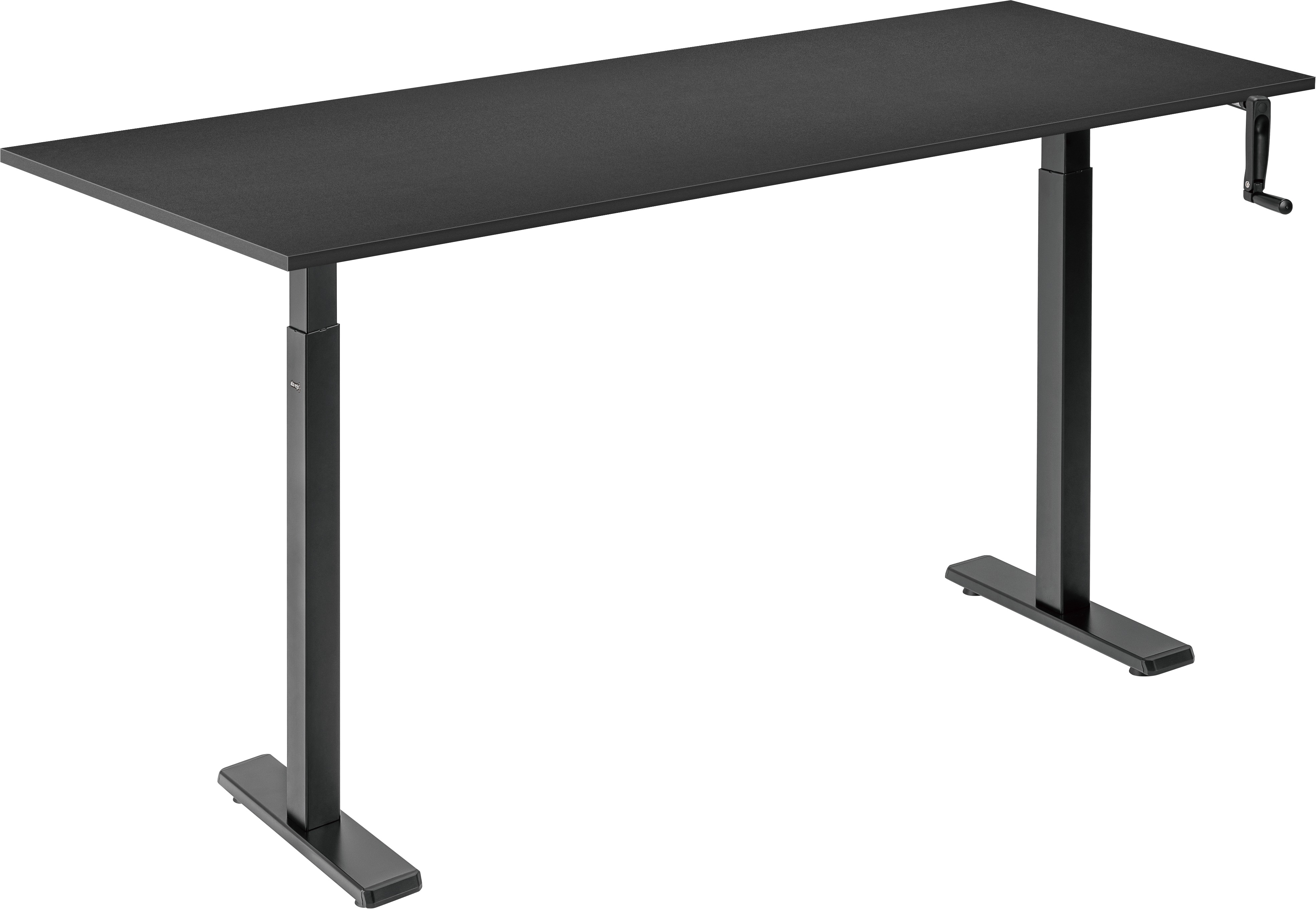 AlzaErgo Table ET3 Essential čierny + doska 160 × 80 cm lamino čierna
