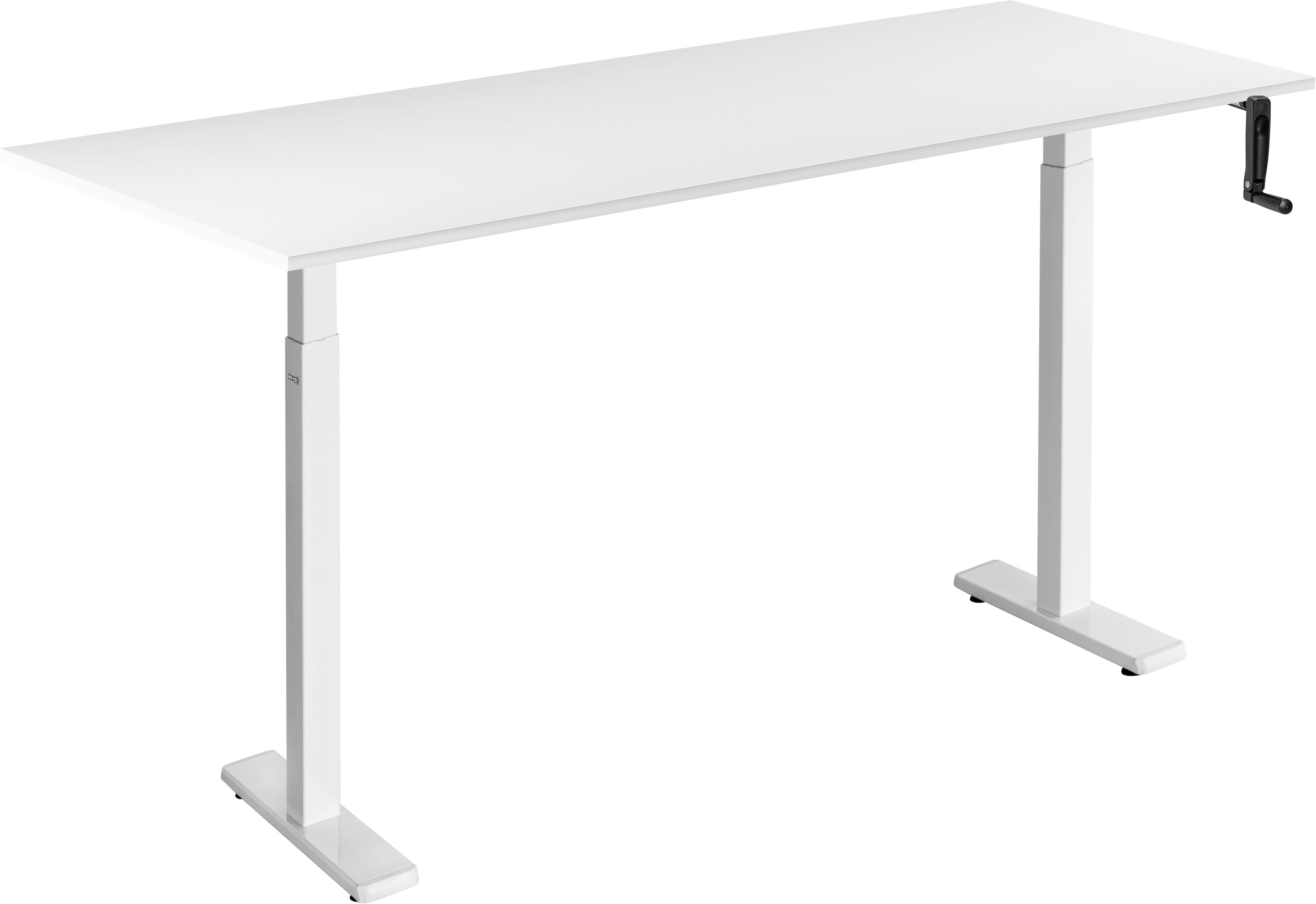 AlzaErgo Table ET3 Essential biely + doska 160 × 80 cm lamino biela