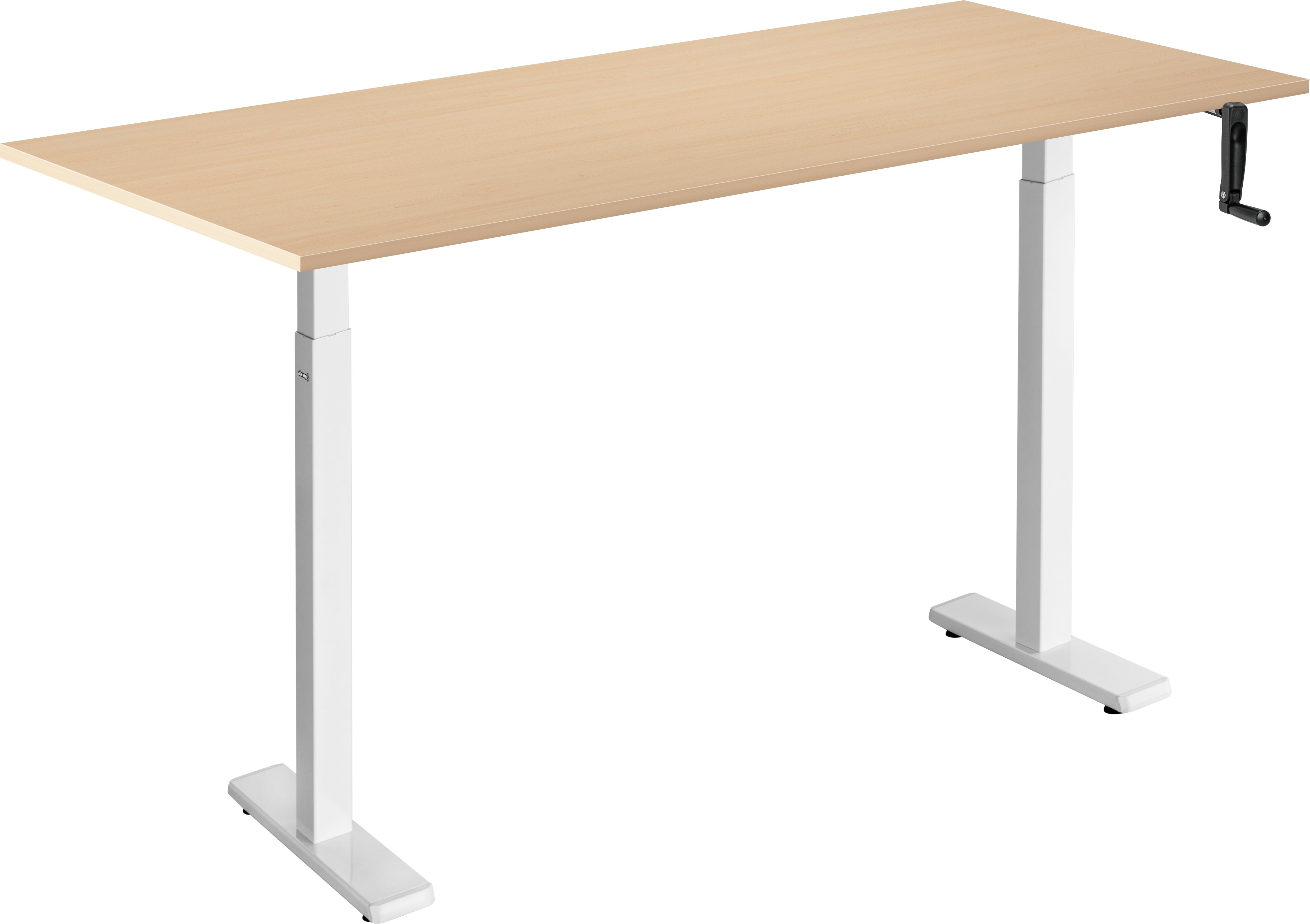 AlzaErgo Table ET3 Essential biely + doska 140 × 80 cm lamino breza