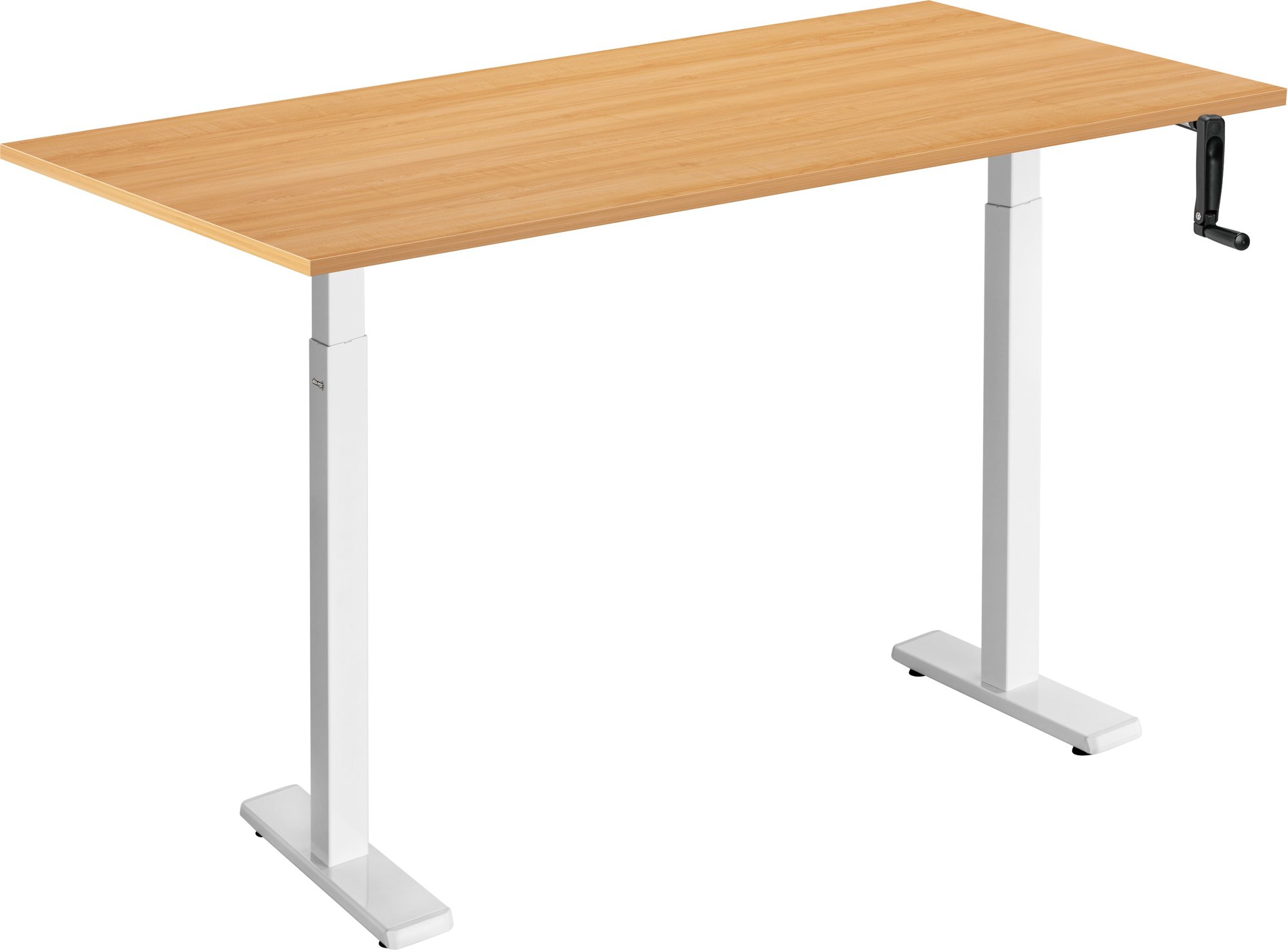 AlzaErgo Table ET3 Essential biely + doska 120 × 80 cm lamino dub