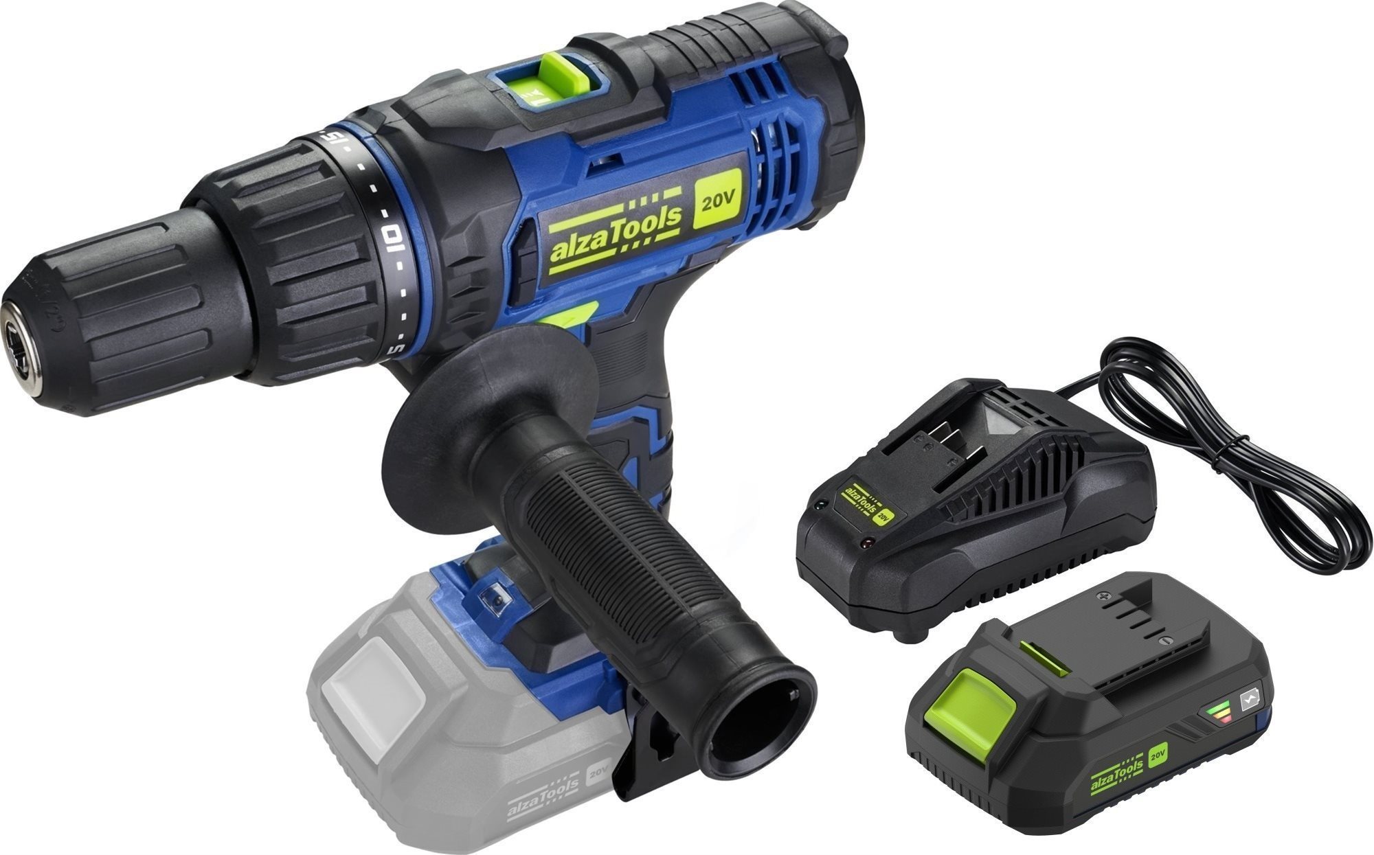 AlzaTools CHD20V BatteryONE 20 V + 2,4 A nabíjačka + 2 Ah batéria