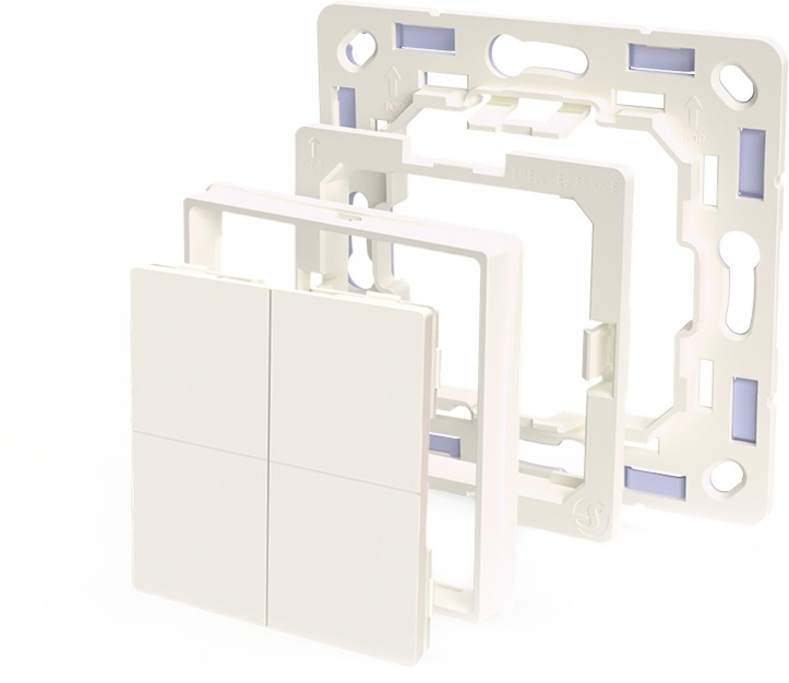 Shelly Blu Wall Switch 4 (pre Legrand rámčeky)
