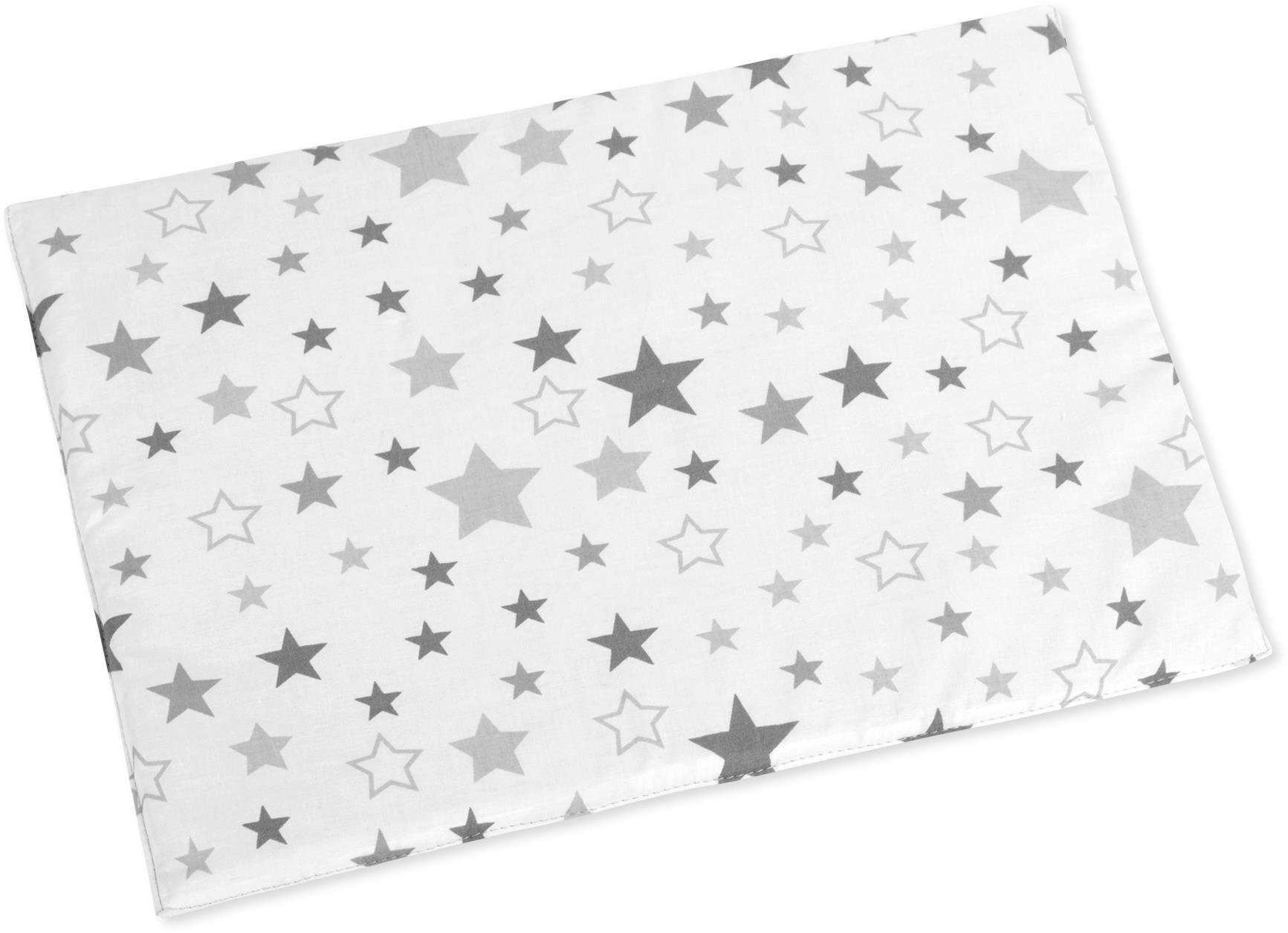 BELLATEX Vankúšik Agátka 42 × 32 cm 666/902 hviezdy sivo-biele