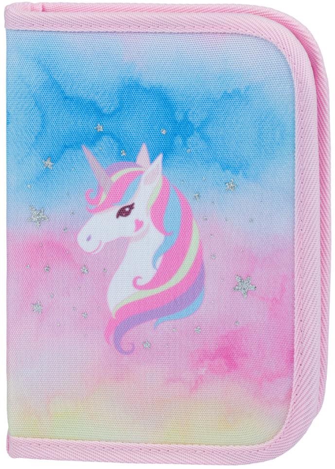 BAAGL Školský peračník jednoposchodový Rainbow Unicorn