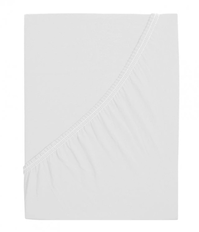 B.E.S. PETROVICE Prestieradlo Jersey česaná bavlna MAKO 90 × 200 cm, biele