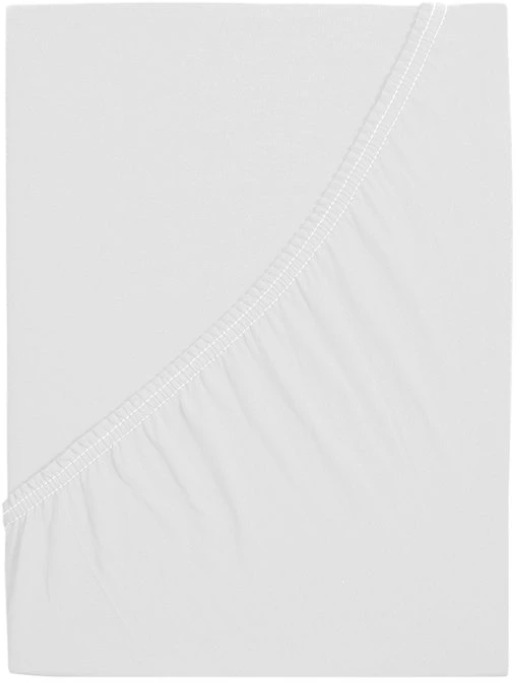 B.E.S. PETROVICE Plachta na posteľ detská JERSEY 70 × 140 cm, biela