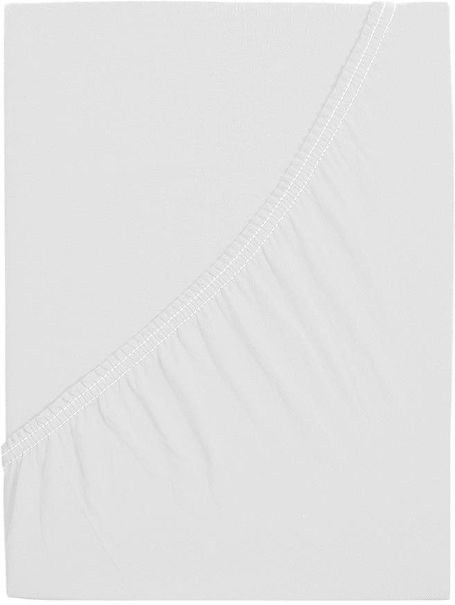 B.E.S. Petrovice, s.r.o. Prestieradlo Jersey česaná bavlna MAKO Biela 200 × 220