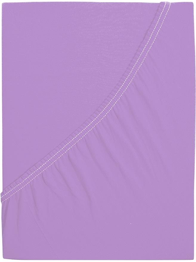 B.E.S. – Petrovice, s.r.o. Prestieradlo Jersey česaná bavlna MAKO – Fialová 120 × 200