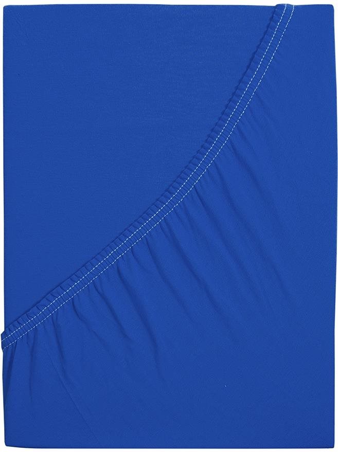 B.E.S. – Petrovice, s.r.o. Prestieradlo Jersey česaná bavlna MAKO – Kráľovská modrá 120 × 200