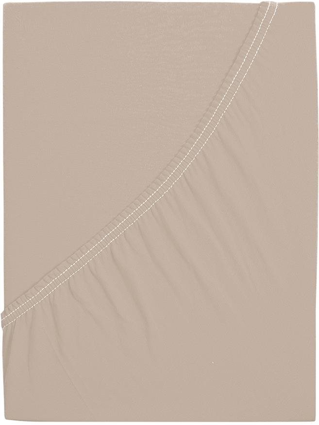 B.E.S. – Petrovice, s.r.o. Prestieradlo Jersey česaná bavlna MAKO – Kávová 140-160 × 200