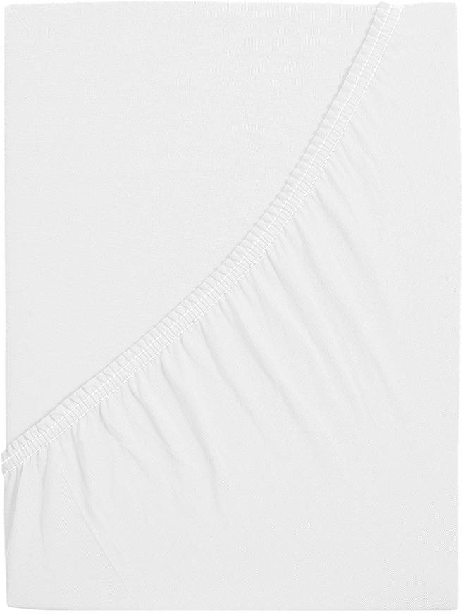 B. E. S. - Petrovice, s.r.o. Jersey prestieradlo s elastanom Lycra – Biela 160 × 200