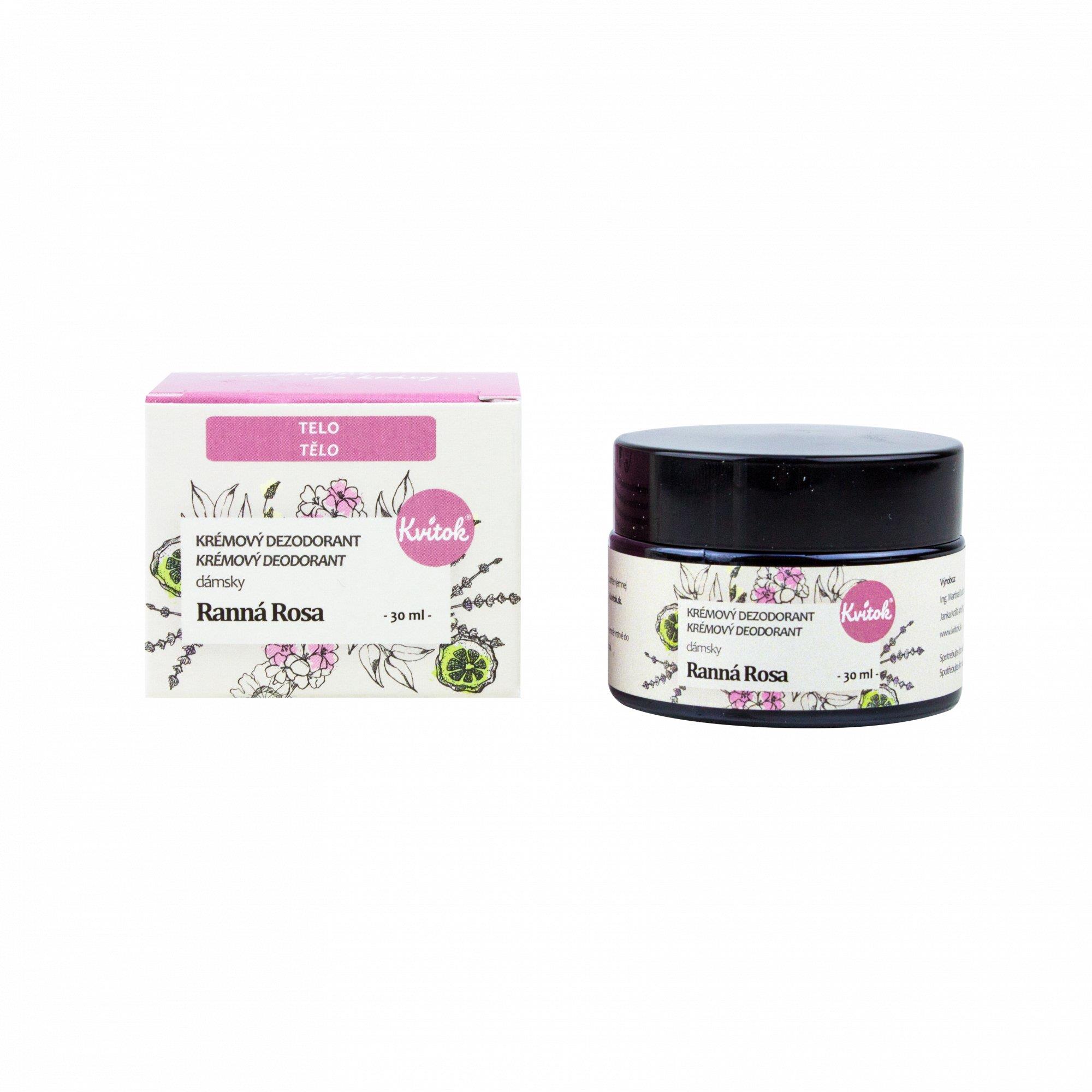Kvitok Dámsky krémový dezodorant Ranná rosa 30 ml
