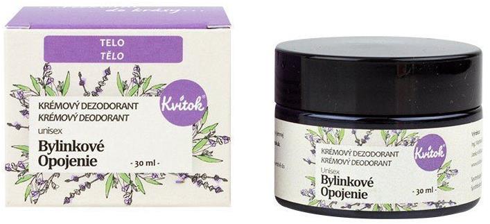 Kvitok Jemný krémový dezodorant Bylinkové opojenie 30 ml