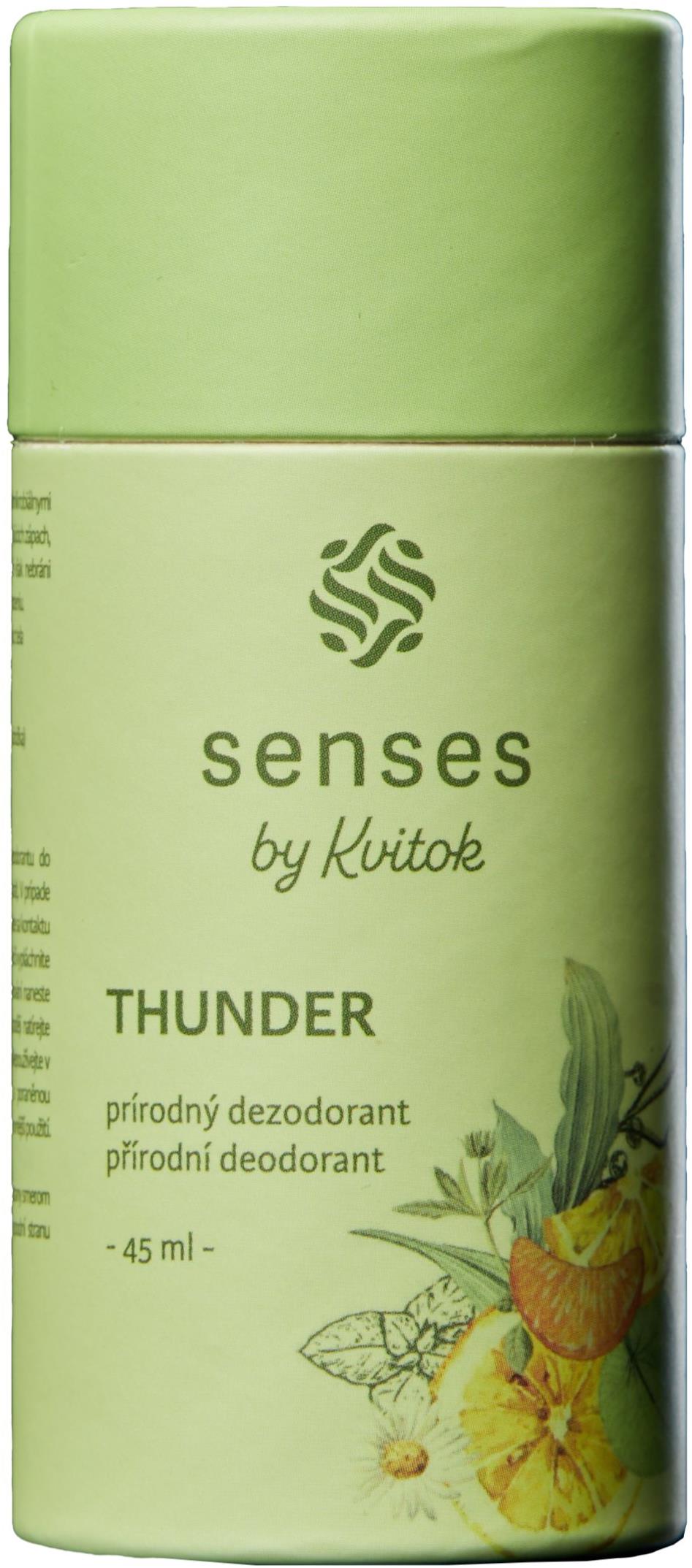 Kvitok Senses Tuhý dezodorant Thunder 45 ml