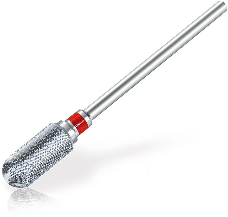 PROMED Karbidová fréza 198452 zaoblený valec, červená