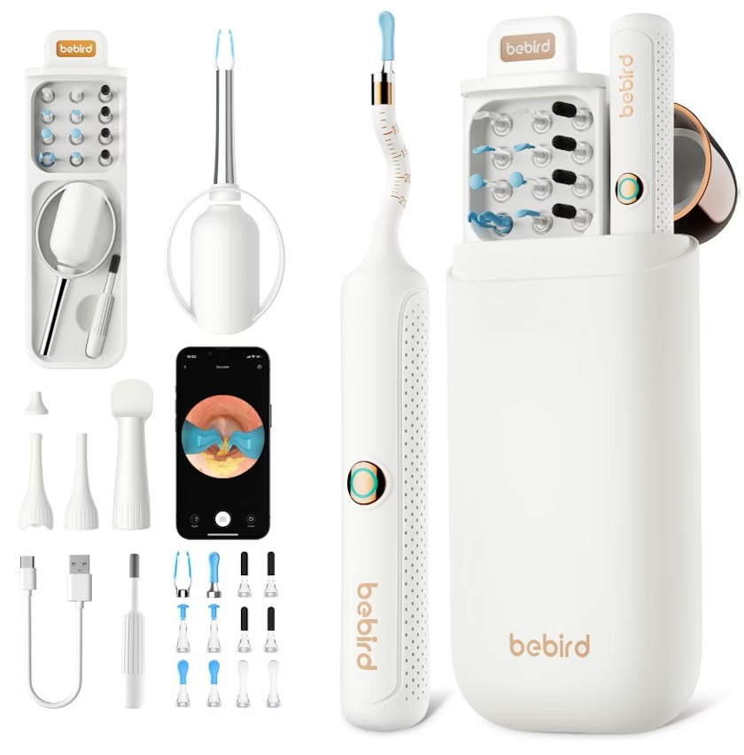 Bebird EarSight Plus R37R – čistič ušného mazu s kamerou, biely
