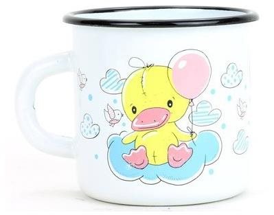 BELIS Smaltovaný hrnček Káčatko 0,35 l, priemer 8 cm